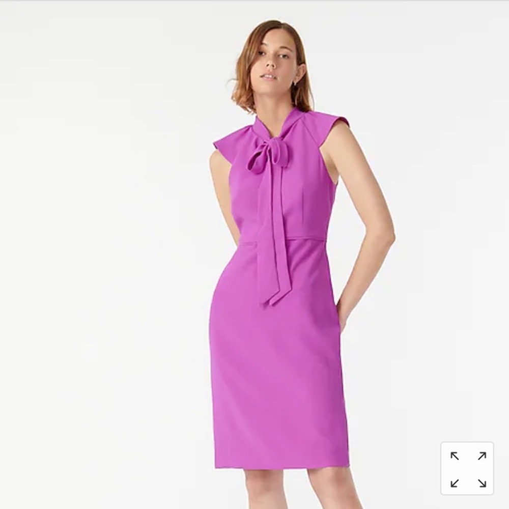 NWT Size 6T J.Crew Sheath Dress 365 Crepe Violet